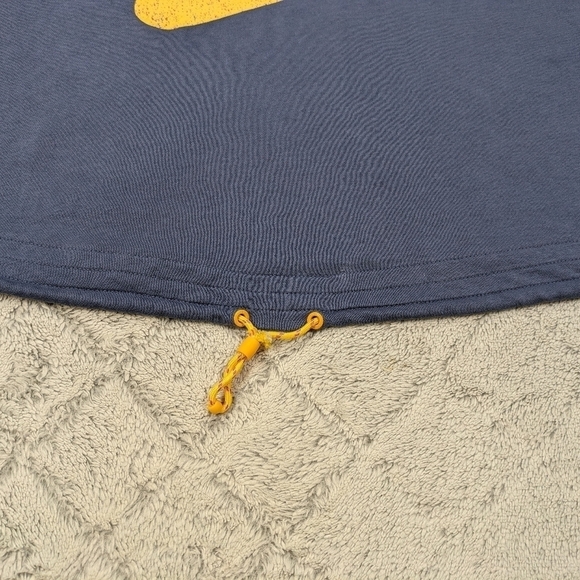 Nike Shirt Women's 2X Blue Sportswear Icon Clash Graphic Logo Crop Sweat Top - Picture 2 of 9